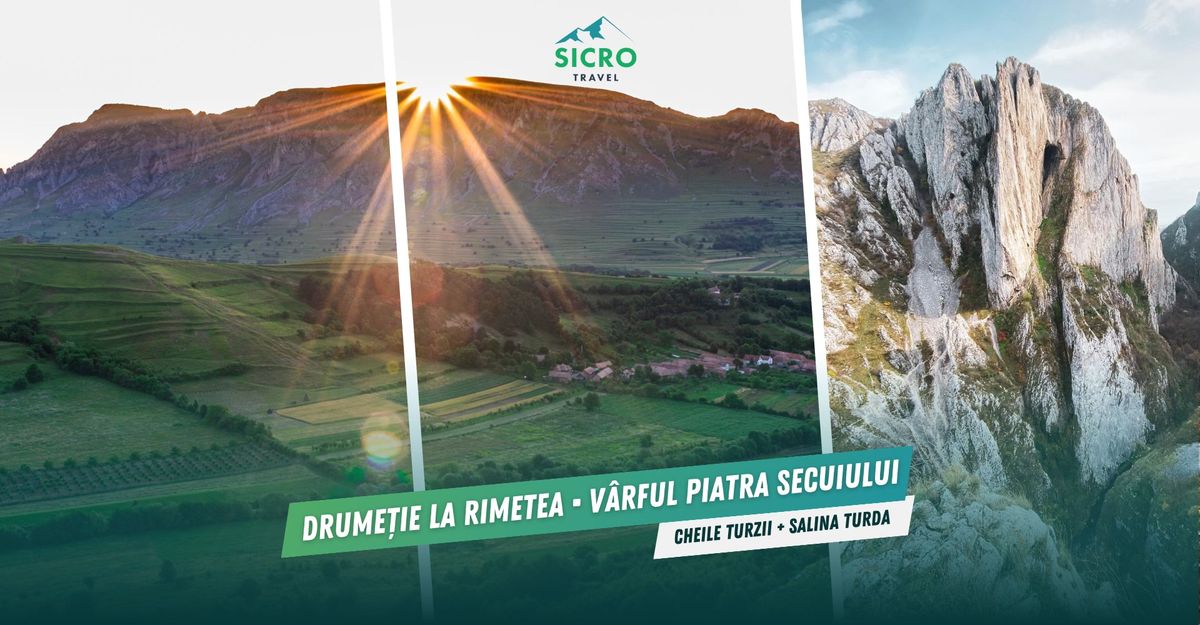 Drume\u021bie la Rimetea \u2022 Vf Piatra Secuiului \u2022  Cheile Turzii \u2022  B\u0103ile Ocna Mure\u0219 \u2022  Salina Turda