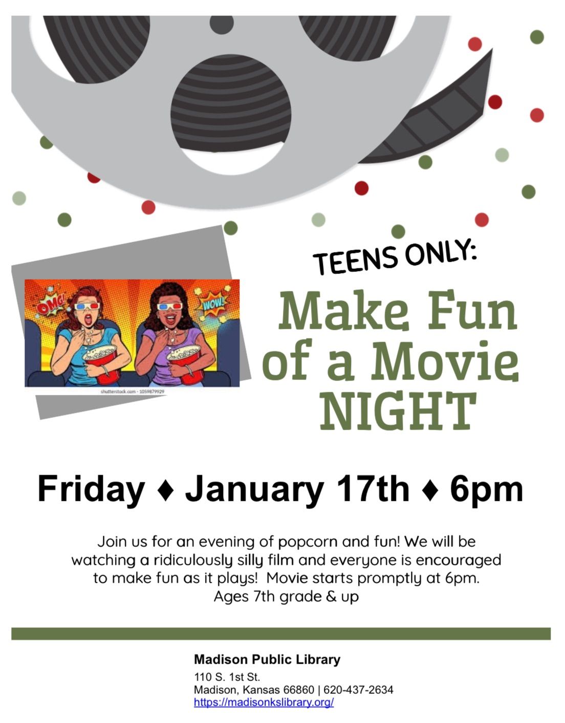 Teens Only: Make FUN of a movie night!