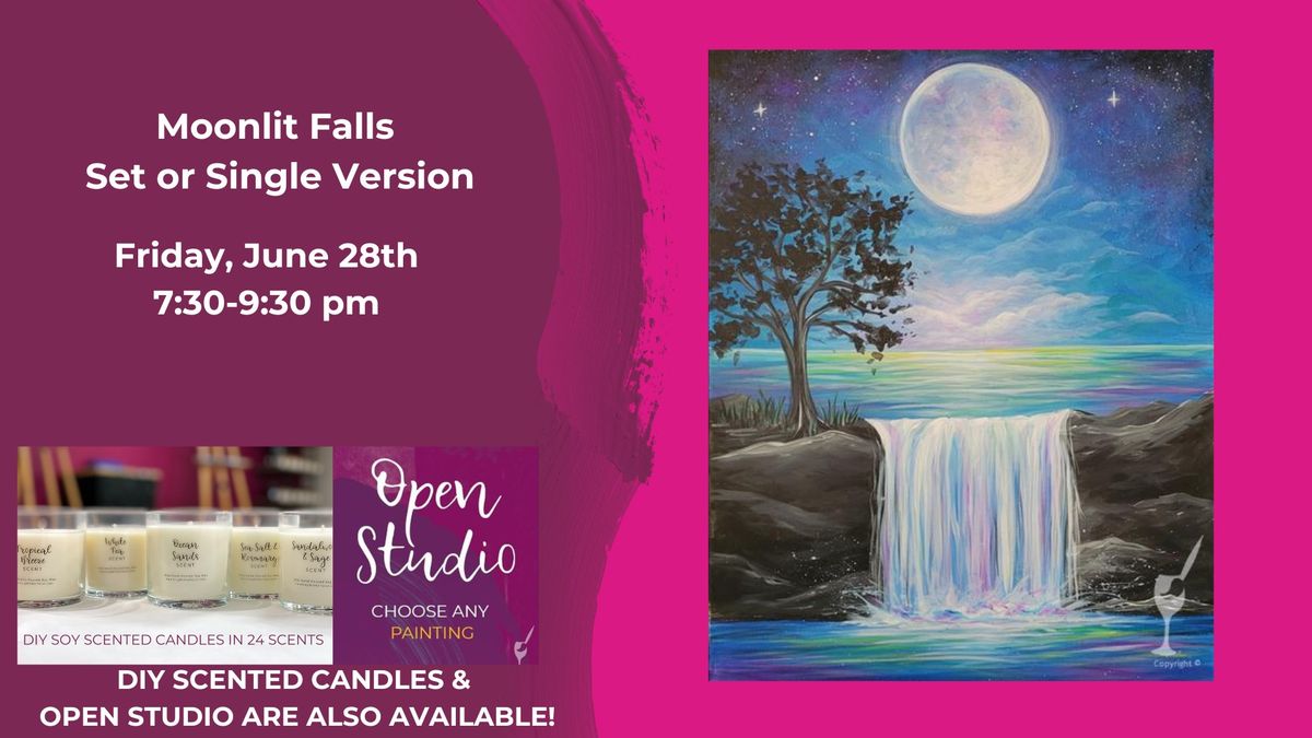 Moonlit Falls Set or Single-DIY Candles & Open Studio are also available!