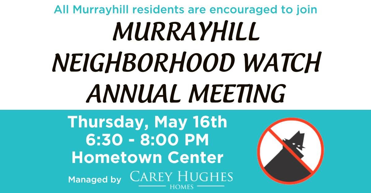 Murrayhill Neighborhood Watch Annual Meeting
