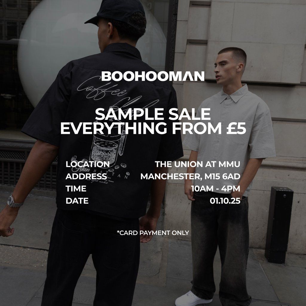 boohooMAN Student Sample Sale