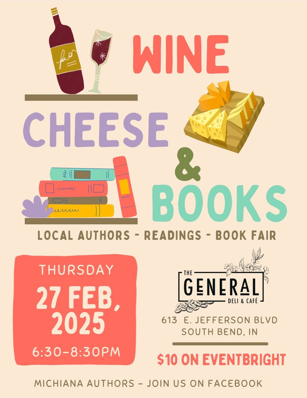 Wine, Cheese & Books