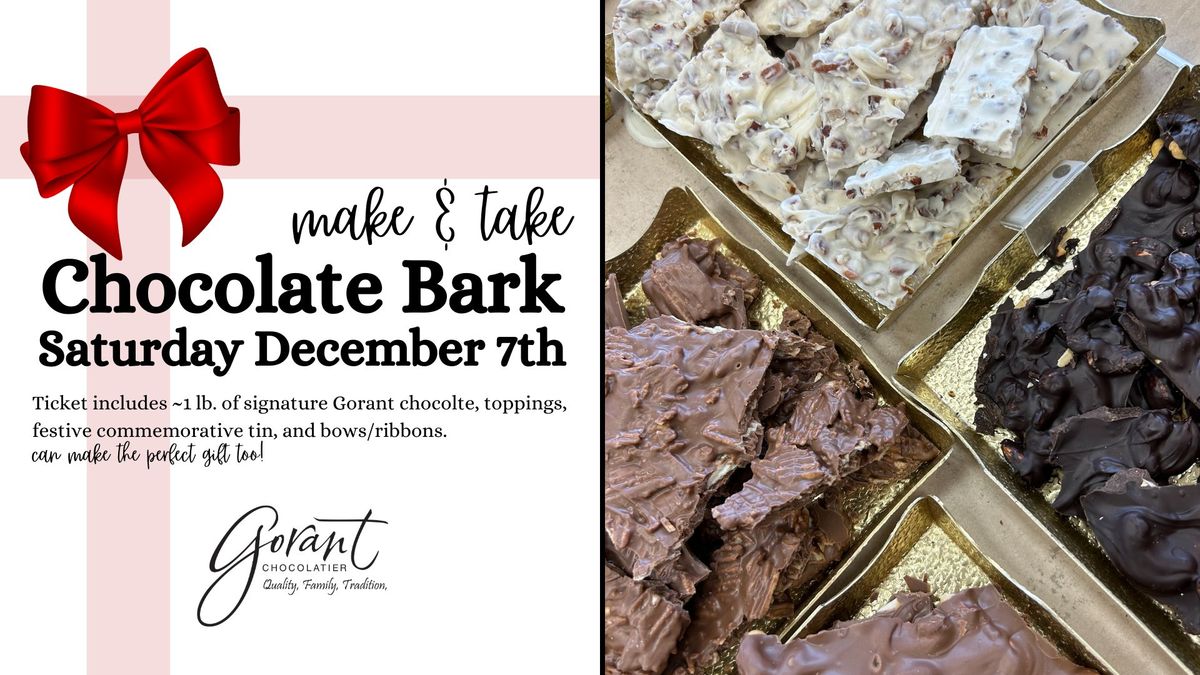 SAVE THE DATE: Make & Take Chocolate Bark