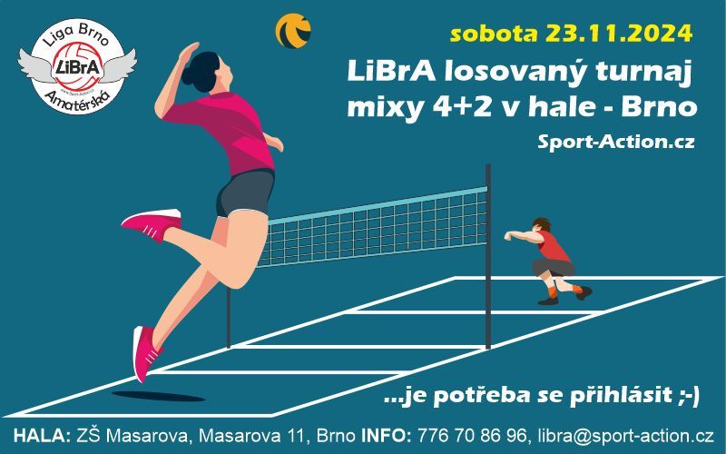 24-11-23- 2.LiBrA losovan\u00fd volejbalov\u00fd turnaj mix\u016f 4+2 - Brno