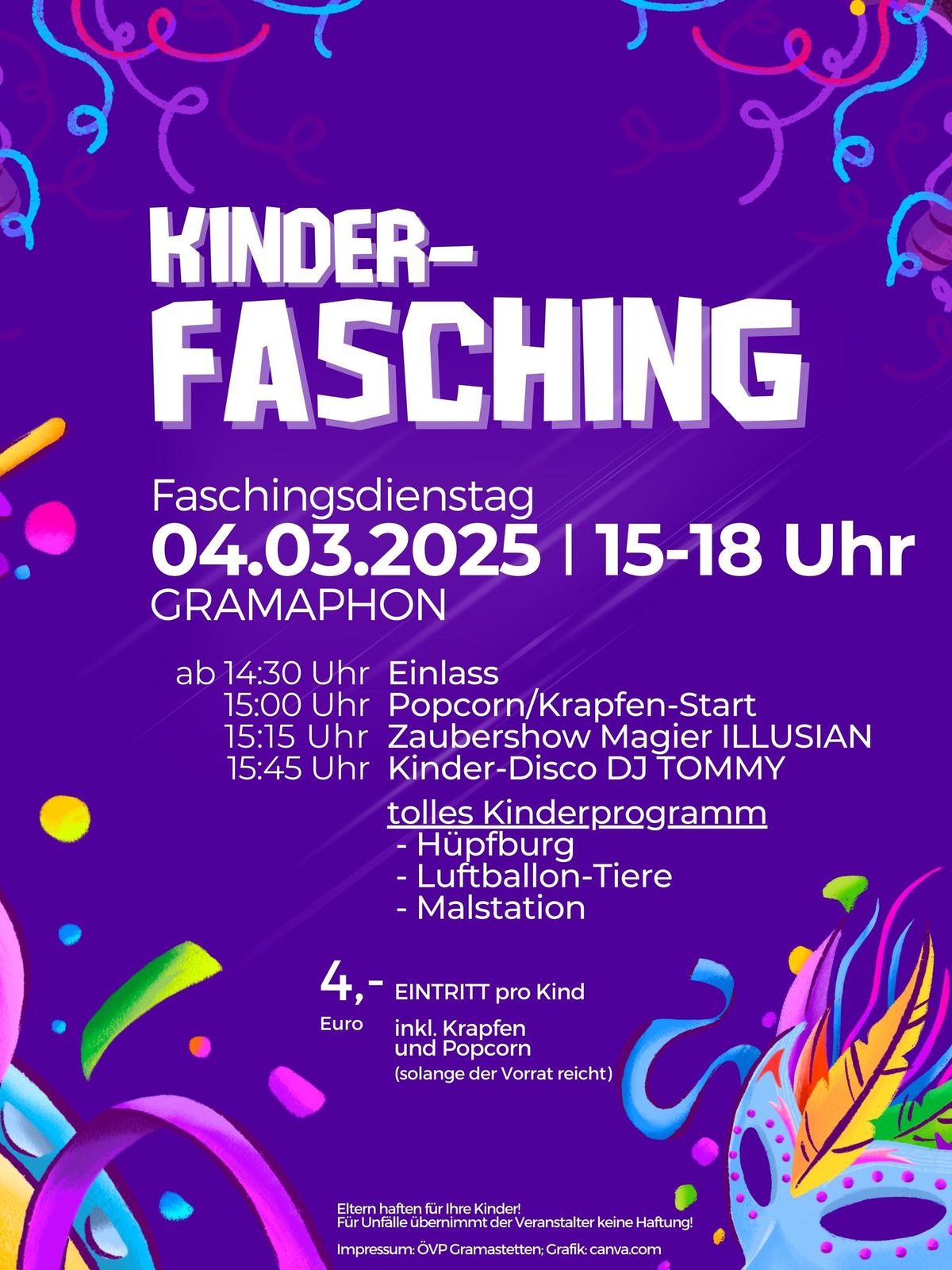 \ud83c\udfad Kinderfasching Gramastetten \u2013 Party, Spa\u00df & Magie pur