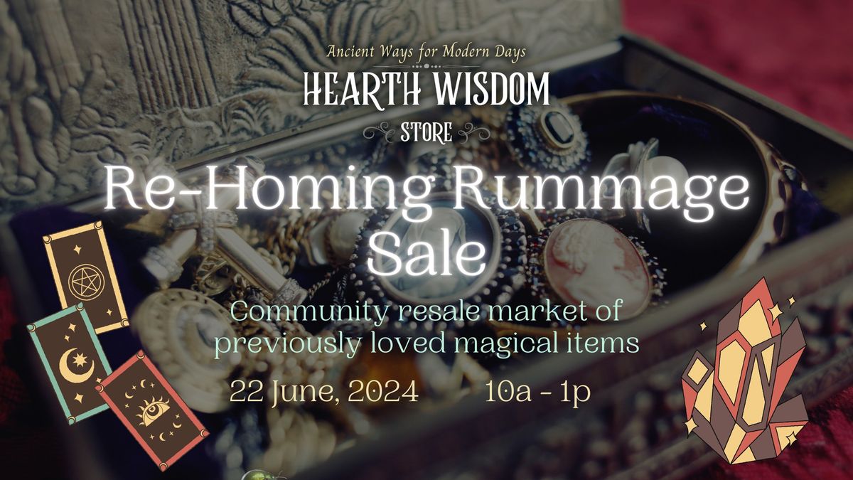Re-Homing Rummage Sale