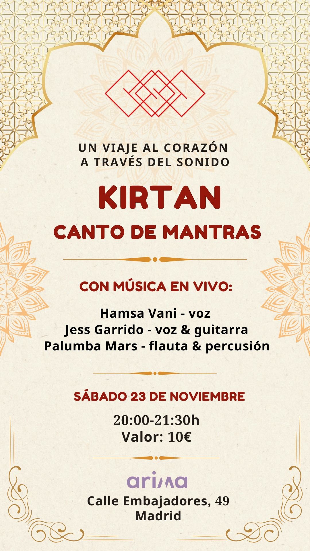 \u2764\ufe0f\u200d\ud83d\udd25KIRTAN - Meditaci\u00f3n con canto de mantras en vivo \ud83c\udfb6