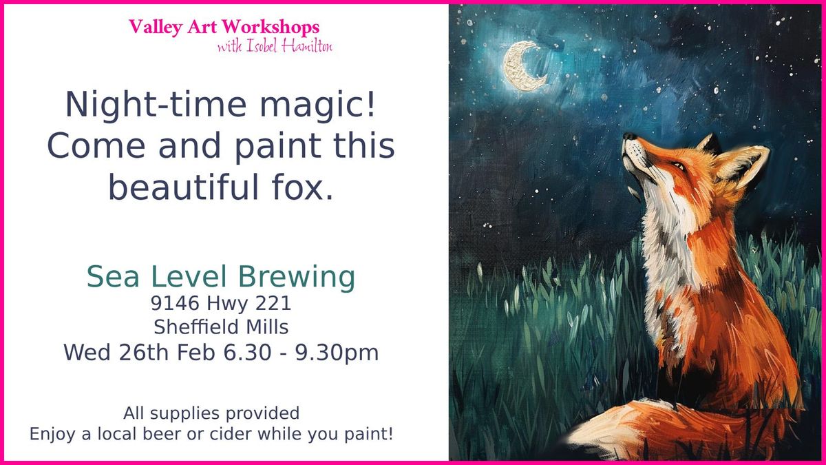 Moon Fox Paint Night