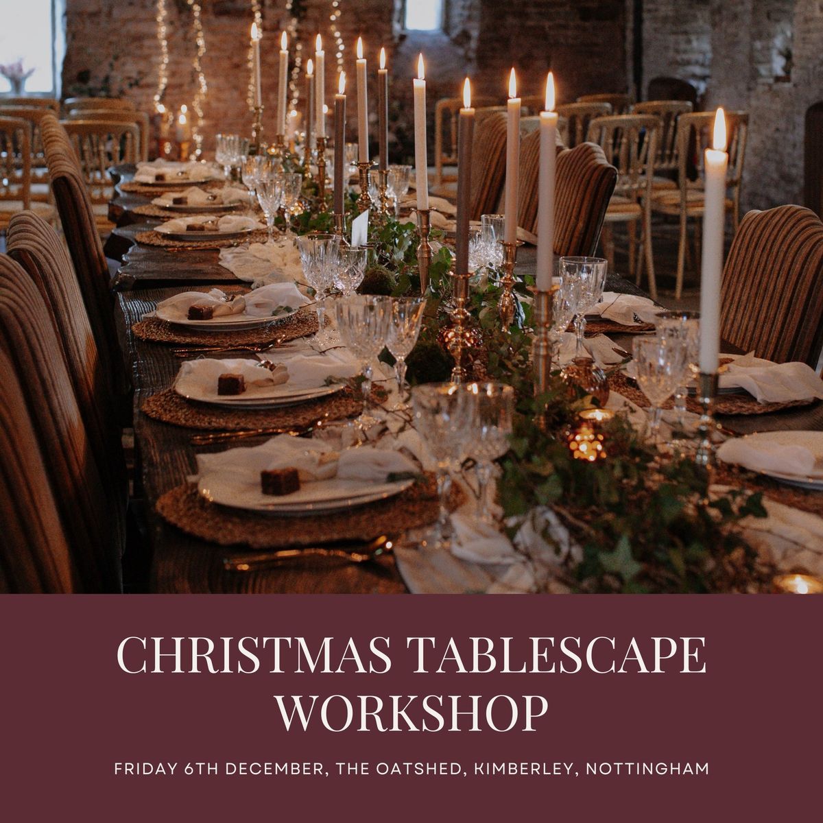 Christmas Tablescape Workshop