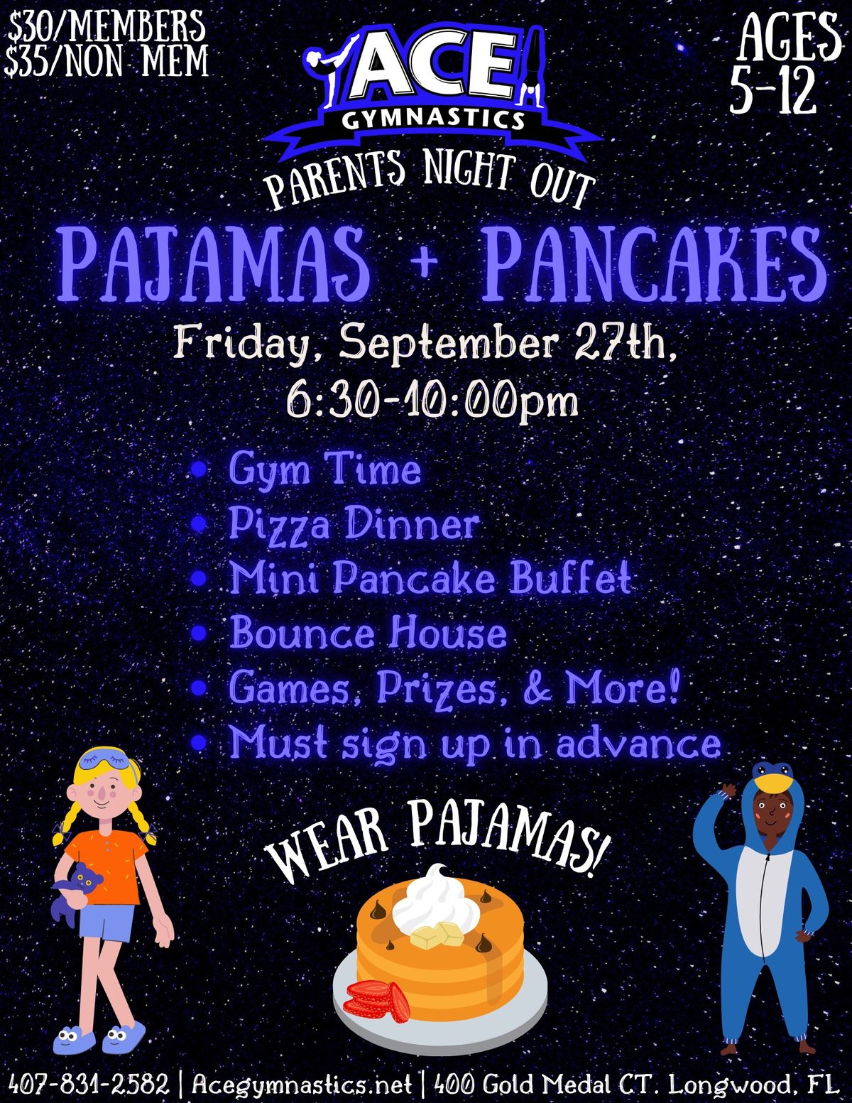 Pajamas & Pancakes: Parents Night Out