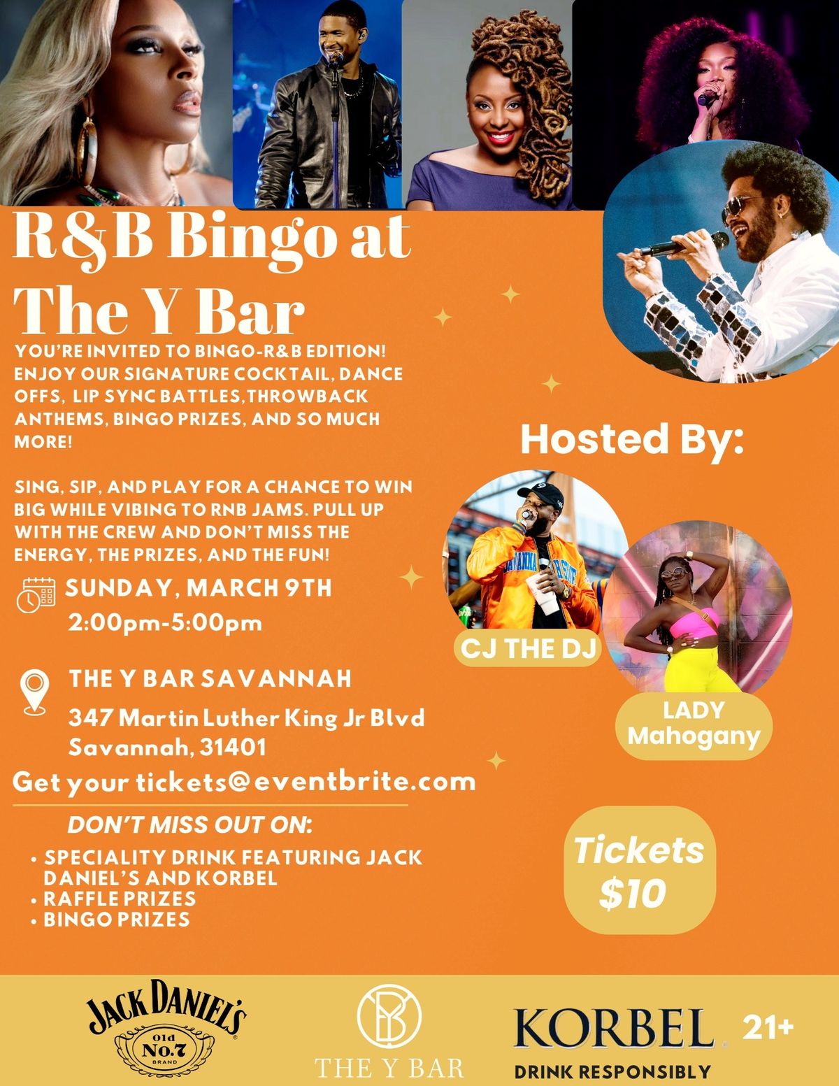 The Y Bar Savannah Presents: RnB Bingo