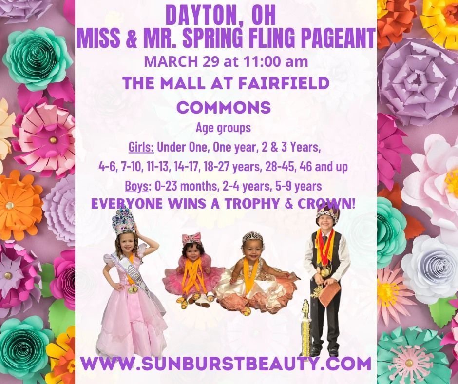 Dayton, OH Spring Fling Pageant in the Mall at Fairfield Commons