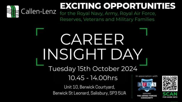 Callen-Lenz Career Insight Day \u2013 Tuesday15th October, 2024