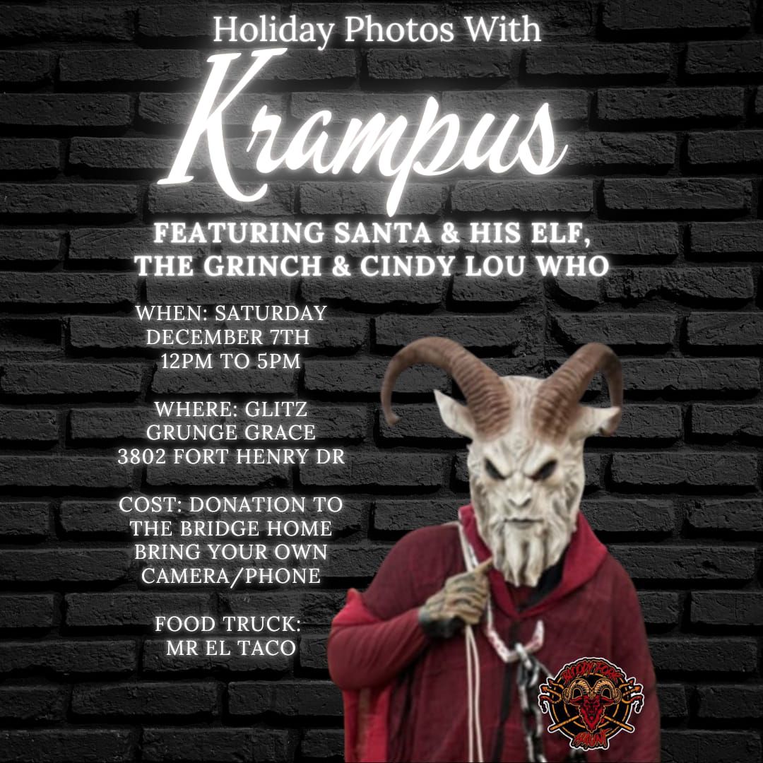 Holiday Photos With Krampus (Plus Santa & his Elf AND The Grinch with Cindy Lou Who!)