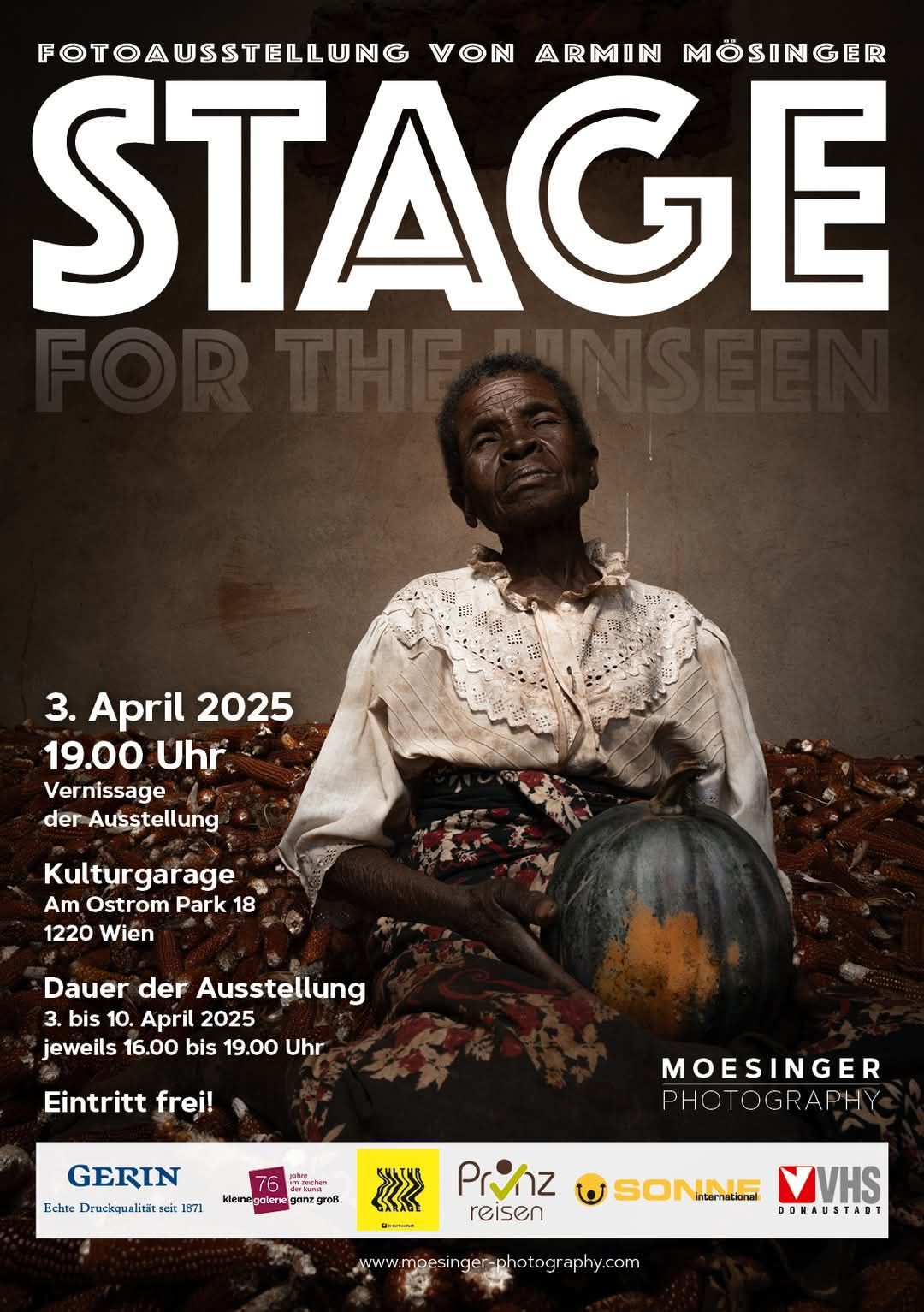 Fotoausstellung "STAGE FOR THE UNSEEN" von Armin M\u00f6singer 