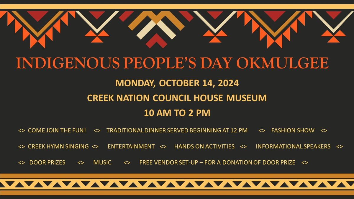 Indigenous People's Day  - Okmulgee 2024