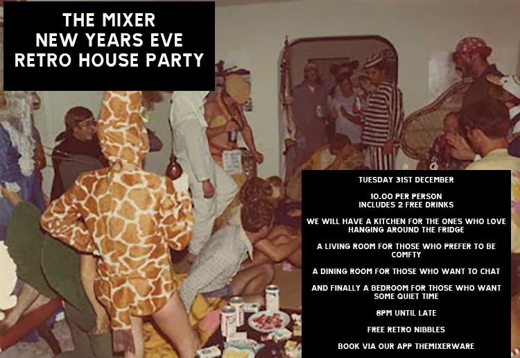 Retro New Years Eve House Party