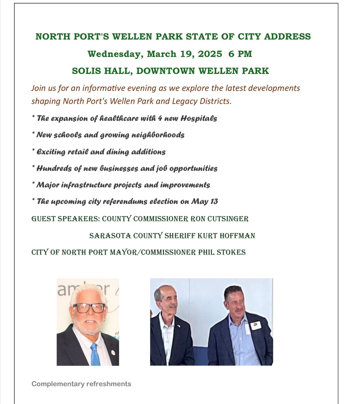 NORTH PORT'S WELLEN PARK STATE OF CITY ADDRESS