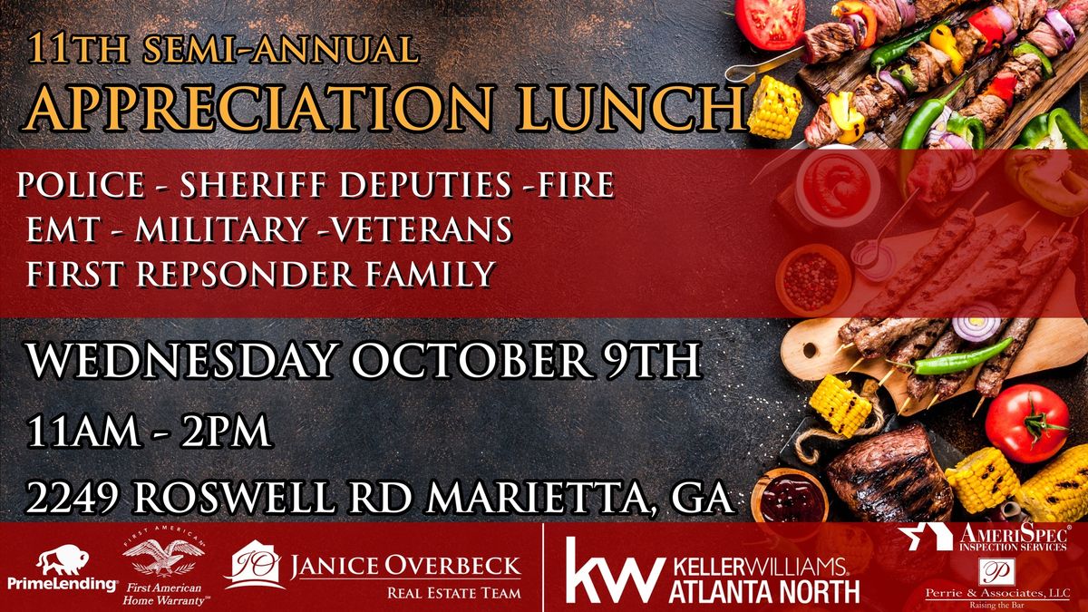 First Responders Appreciation Lunch