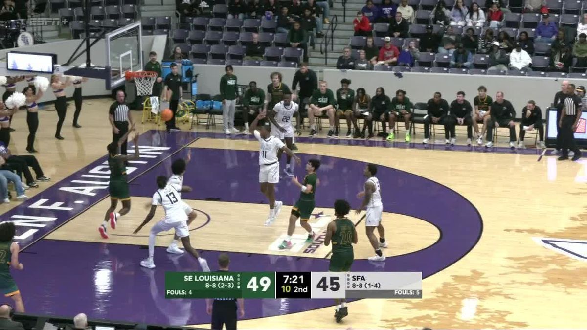 Stephen F Austin Lumberjacks at Southeastern Louisiana Lions Mens Basketball