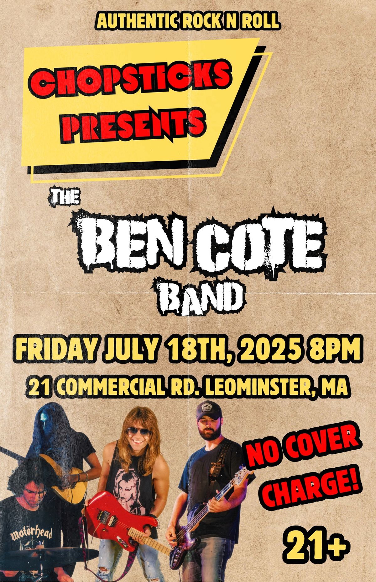 The Ben Cote Band at Chopsticks! (Leominster, MA)