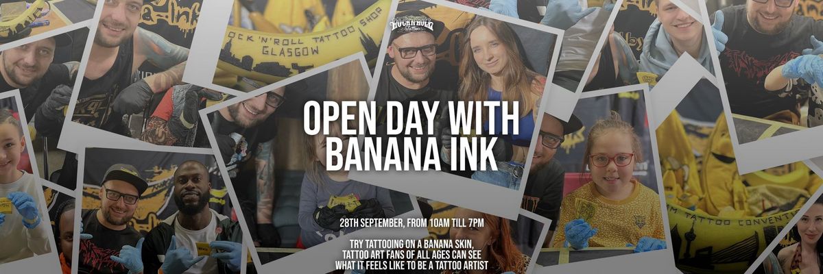 Open Day with Banana Ink \/\/ Try tattooing on banana skins