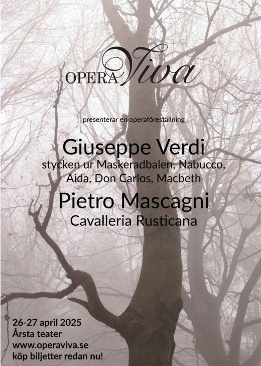 Cavalleria Rusticana m\u00f6ter Verdi \u2013 En Operakv\u00e4ll att Minnas