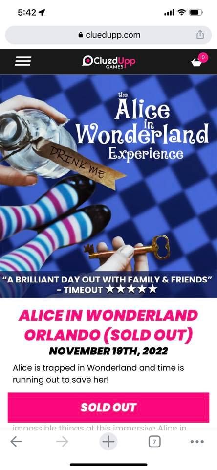 Alice and Wonderland Escape Room