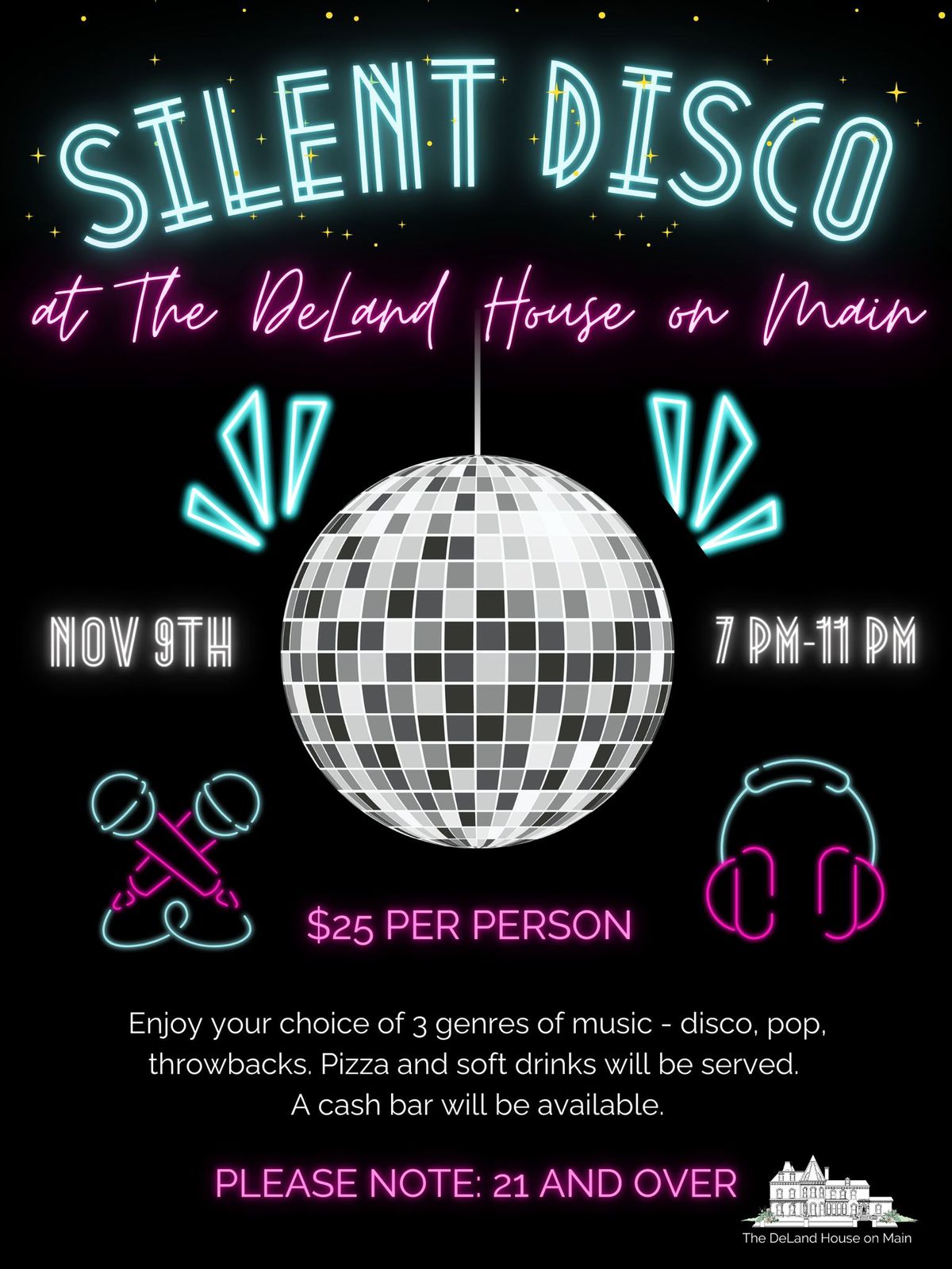 The DeLand House on Main Silent Disco Party!