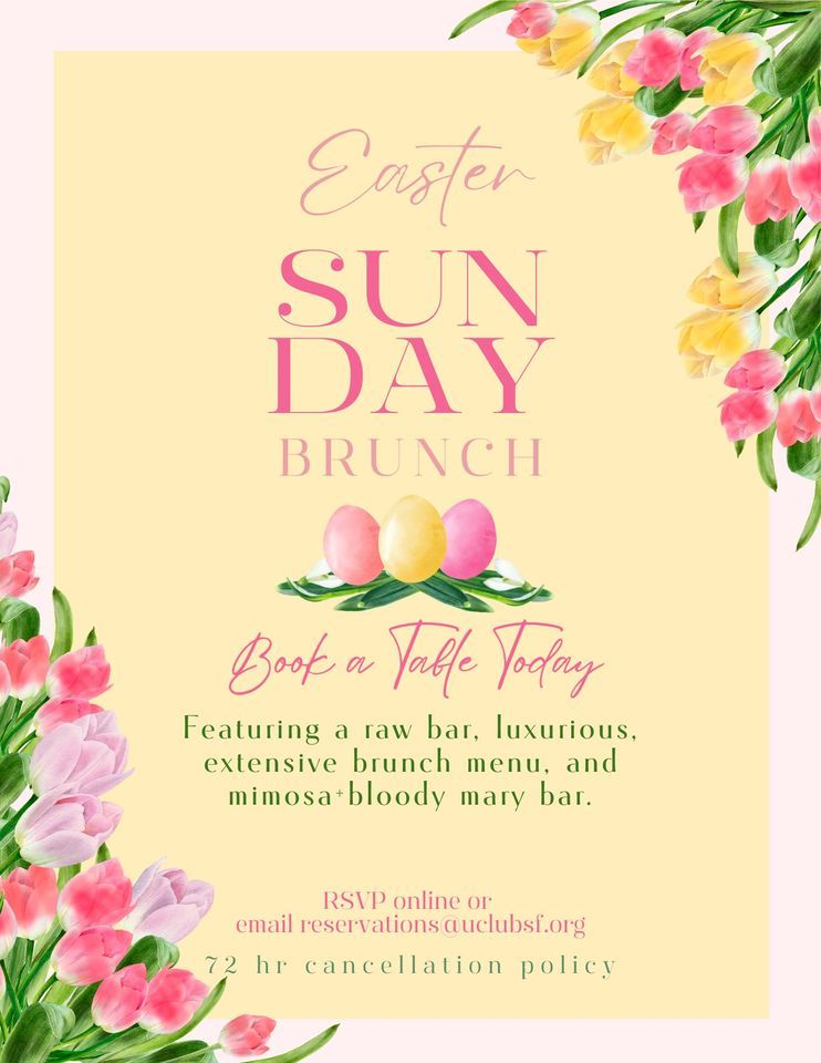 Easter Sunday Brunch (for members and invited guests only)