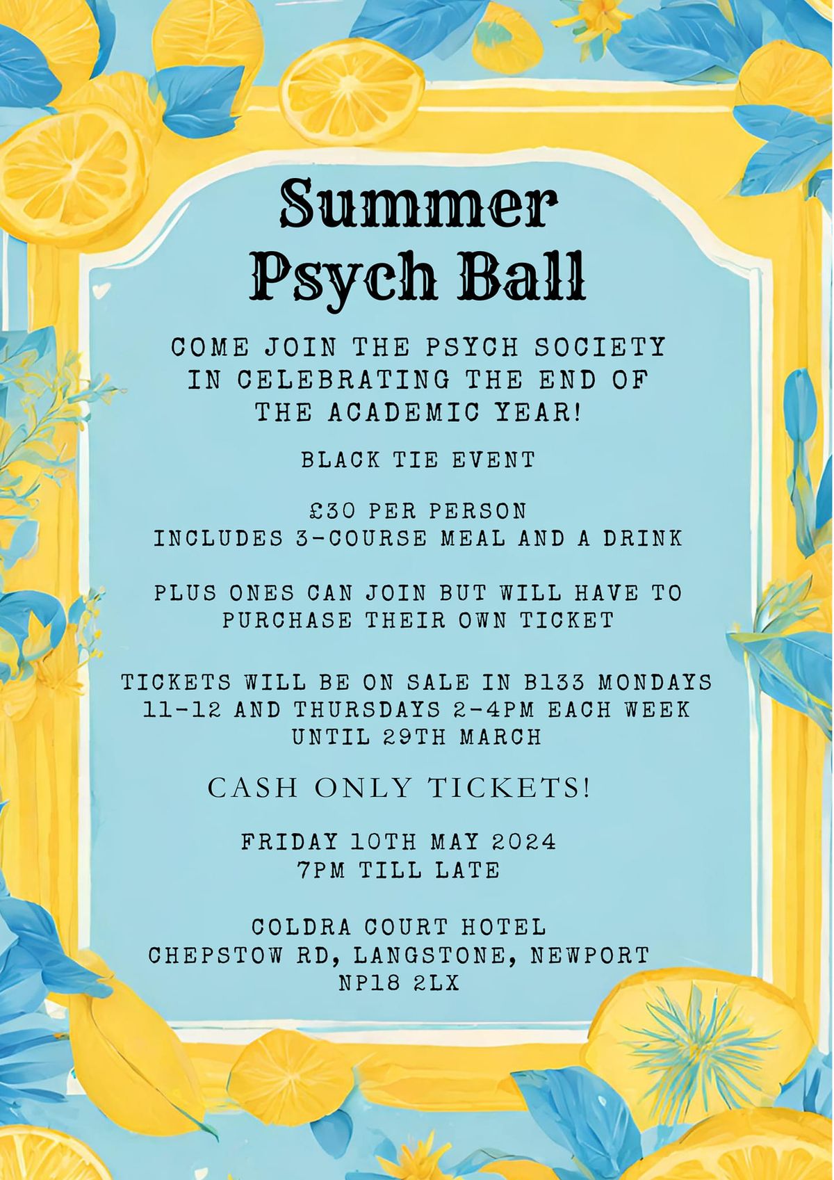 Summer Psych Ball