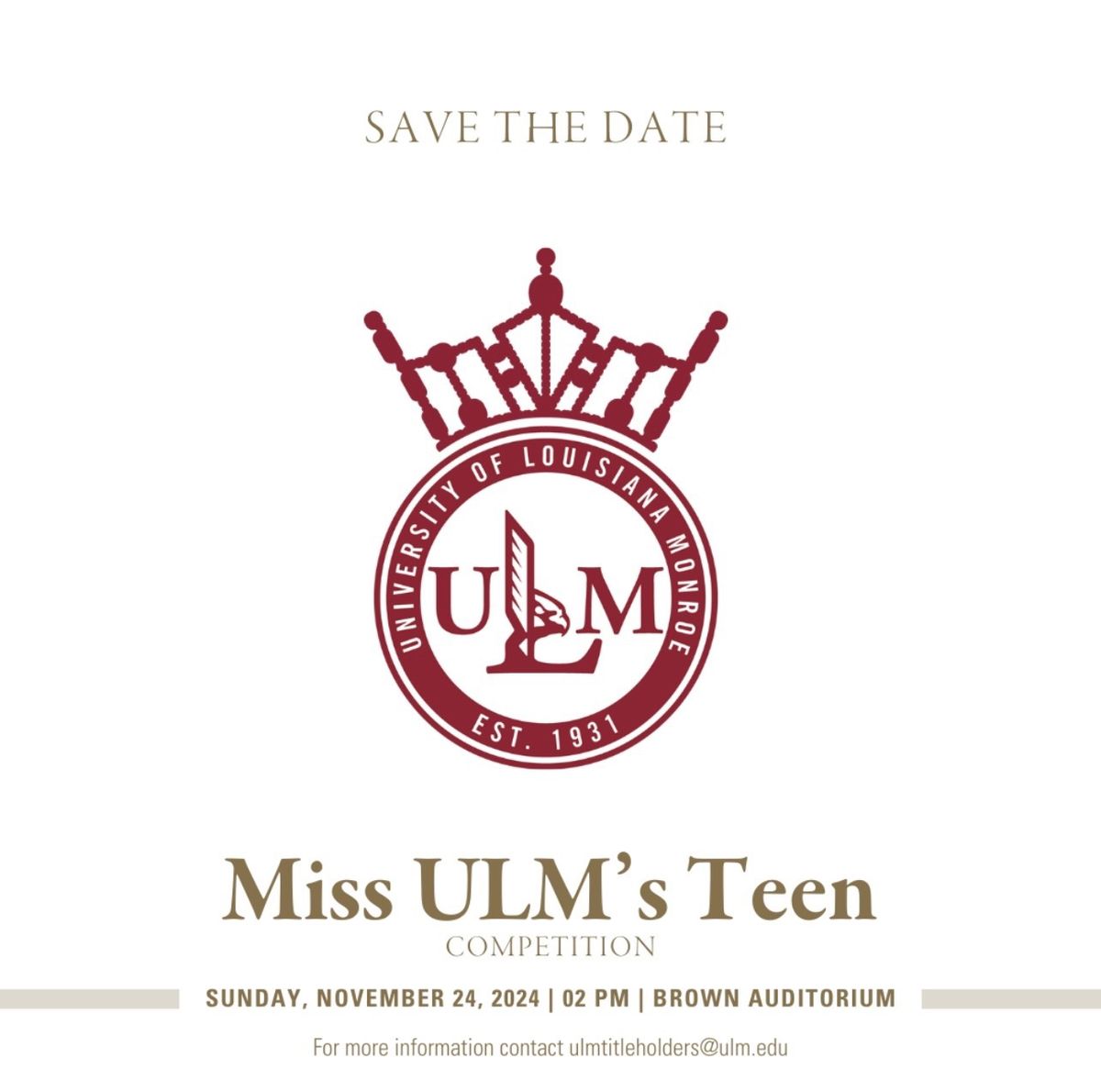 Miss ULM Teen Competition