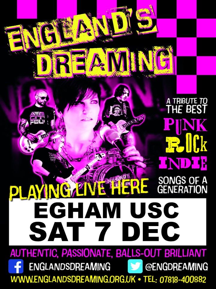 England's Dreaming Gig at Egham United Services Club