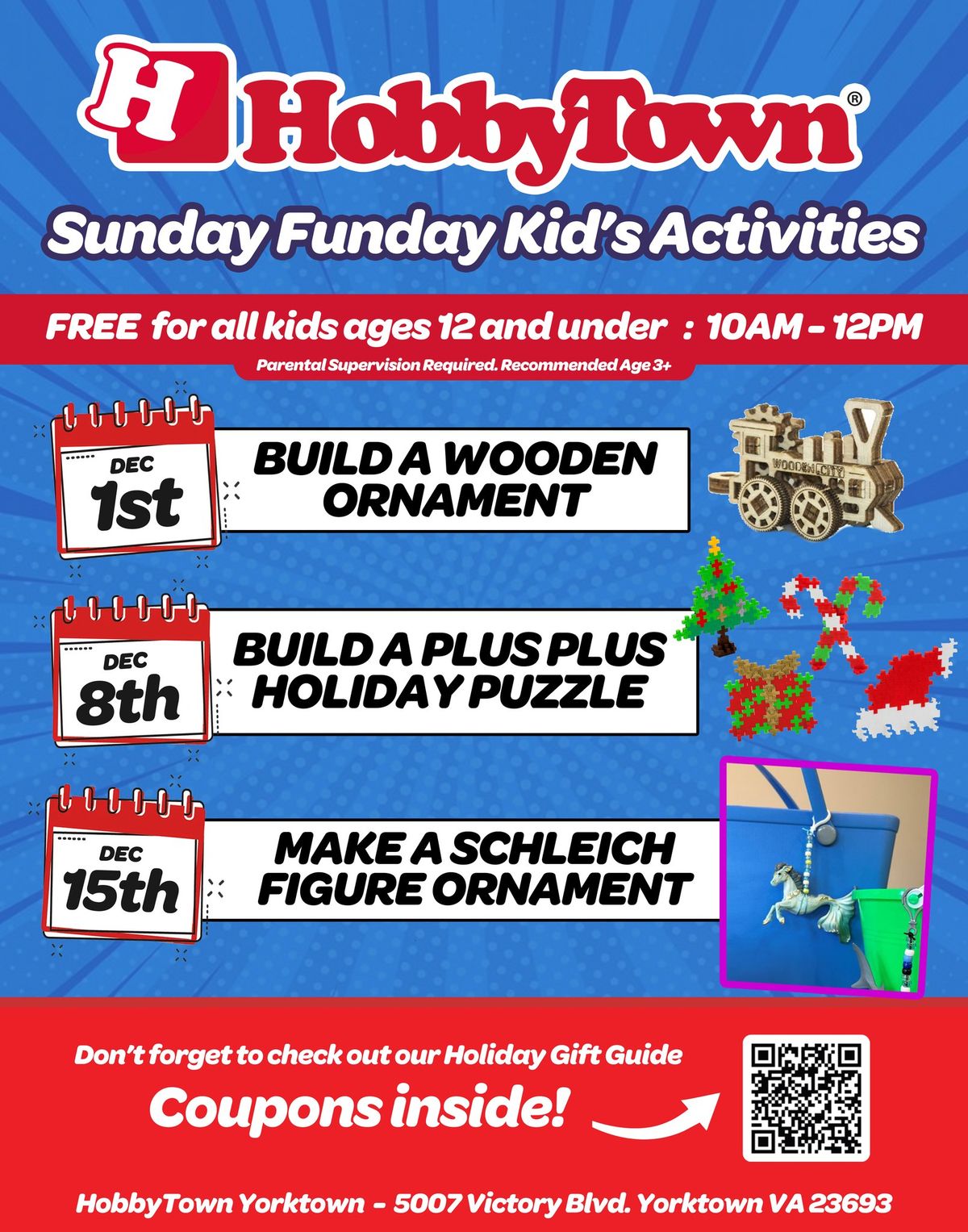 FREE Kids Activities at HobbyTown!