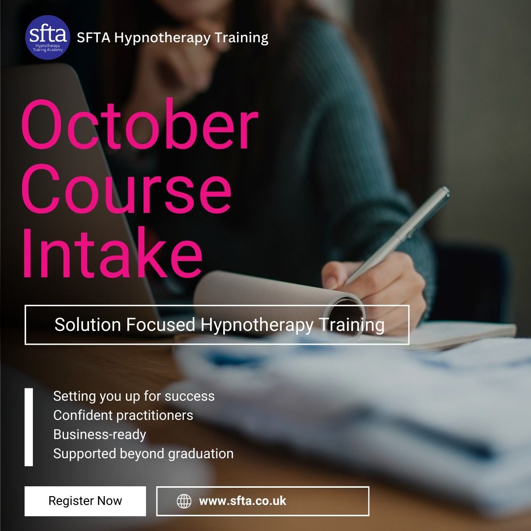 SFTA Solution Focused Hypnotherapy Training Course in Leeds 