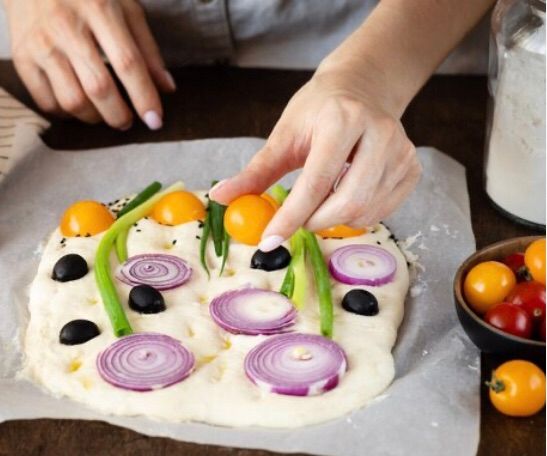 Focaccia art bread-making class