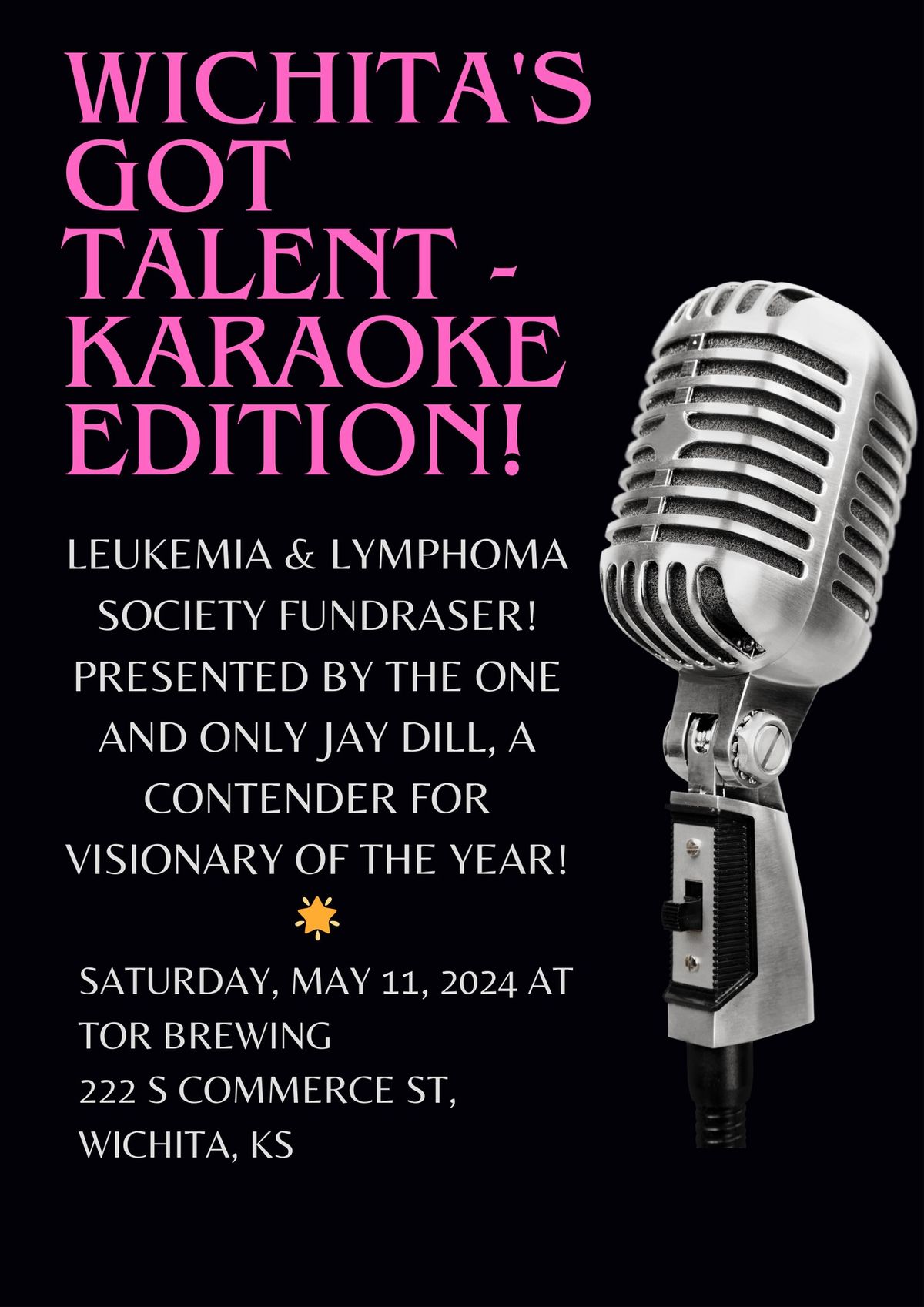 ? Sing for a Cause: Karaoke for Leukemia and Lymphoma Society! ?