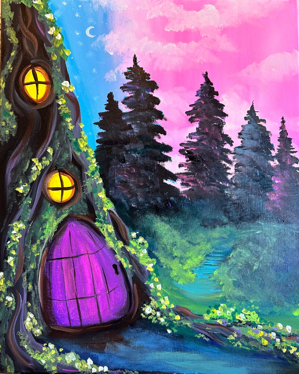 Enchanted Tree House - Sip and Paint