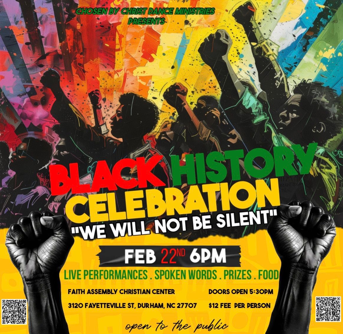 Chosen By Christ Dance Ministries 9th Annual Black History Show "We Will Not Be Silent"