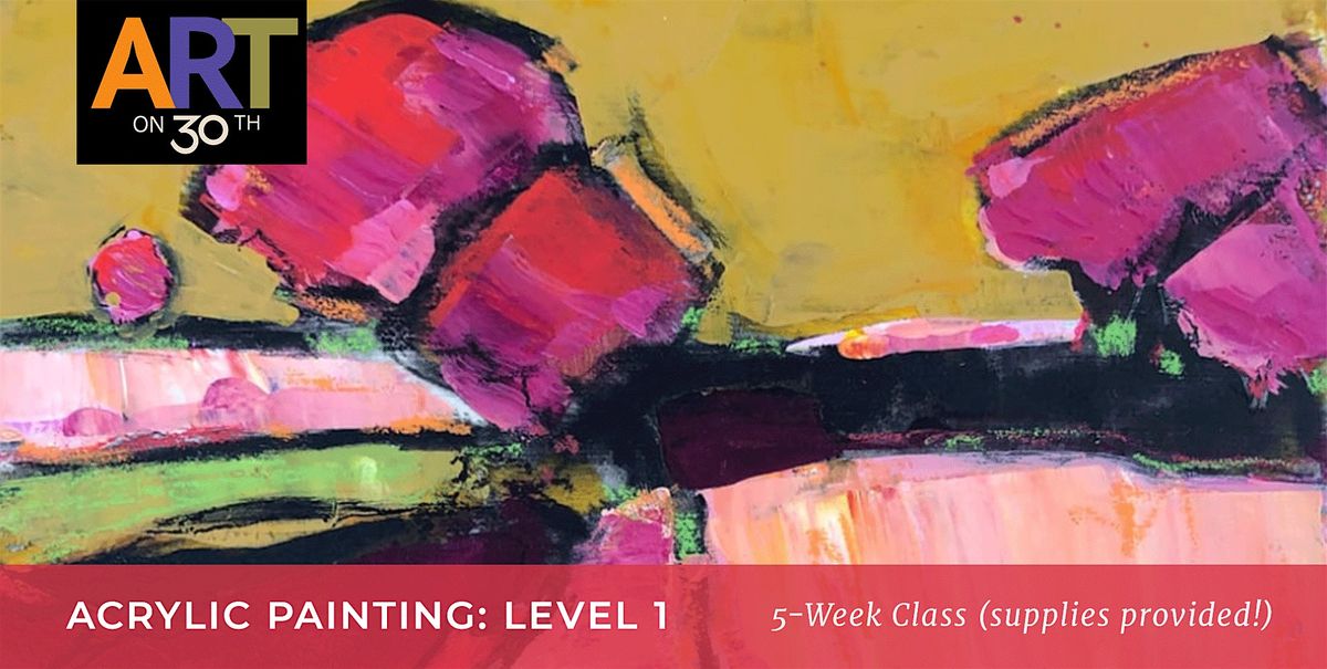 TUE AM - Acrylic Painting: Level 1 with Maureen