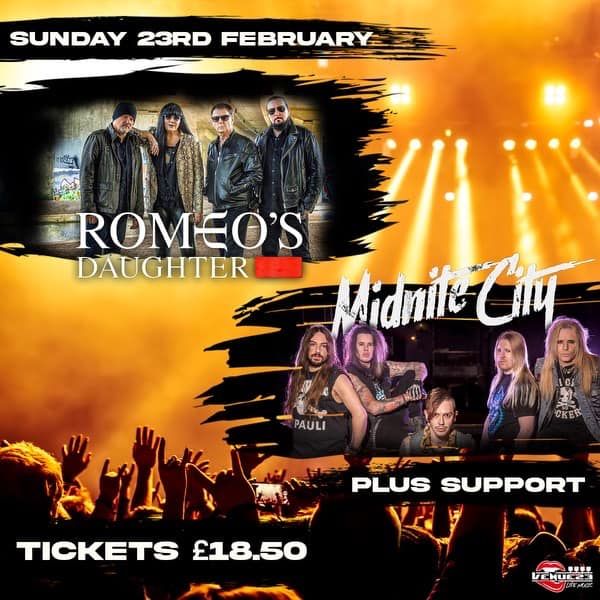 Romeo's Daughter & Midnite City @ Venue23 Wakefield UK