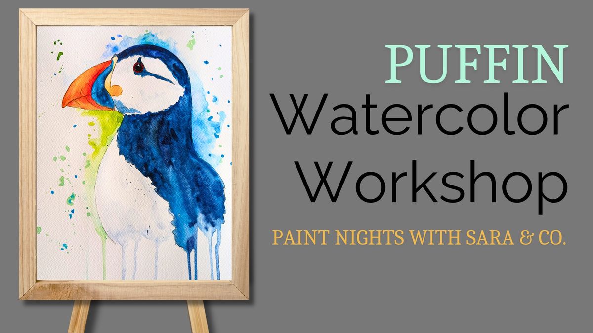 Watercolor Puffin Workshop