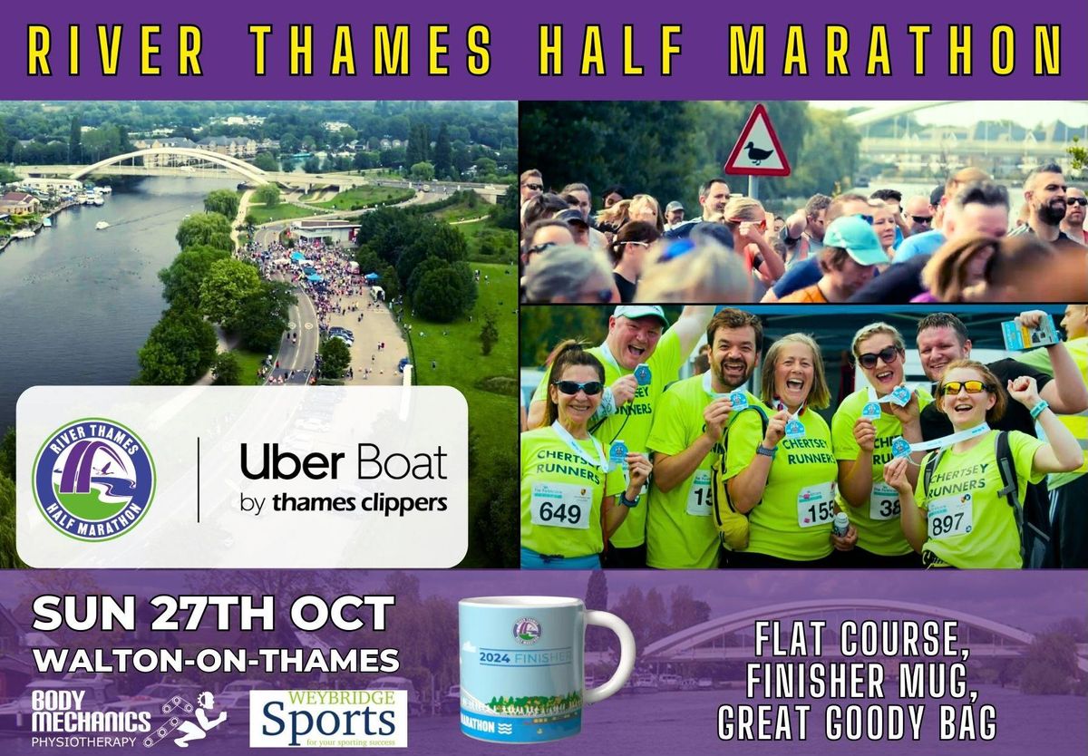 River Thames Half Marathon 2024 - Starting in Weybridge