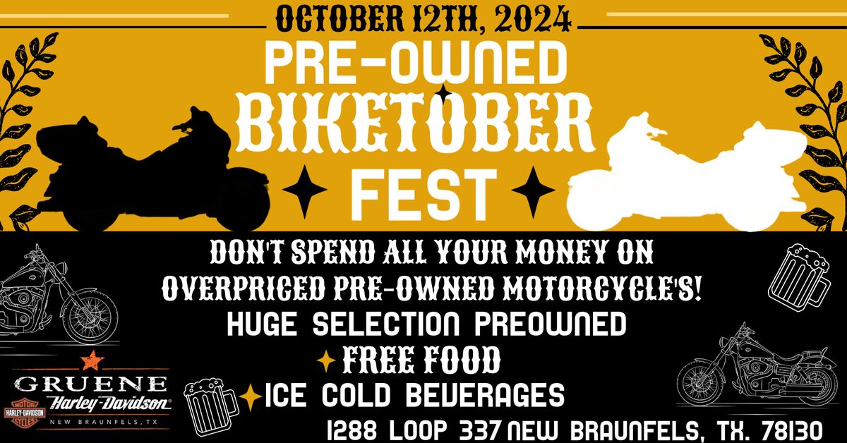 PRE-OWNED BIKETOBER SALE