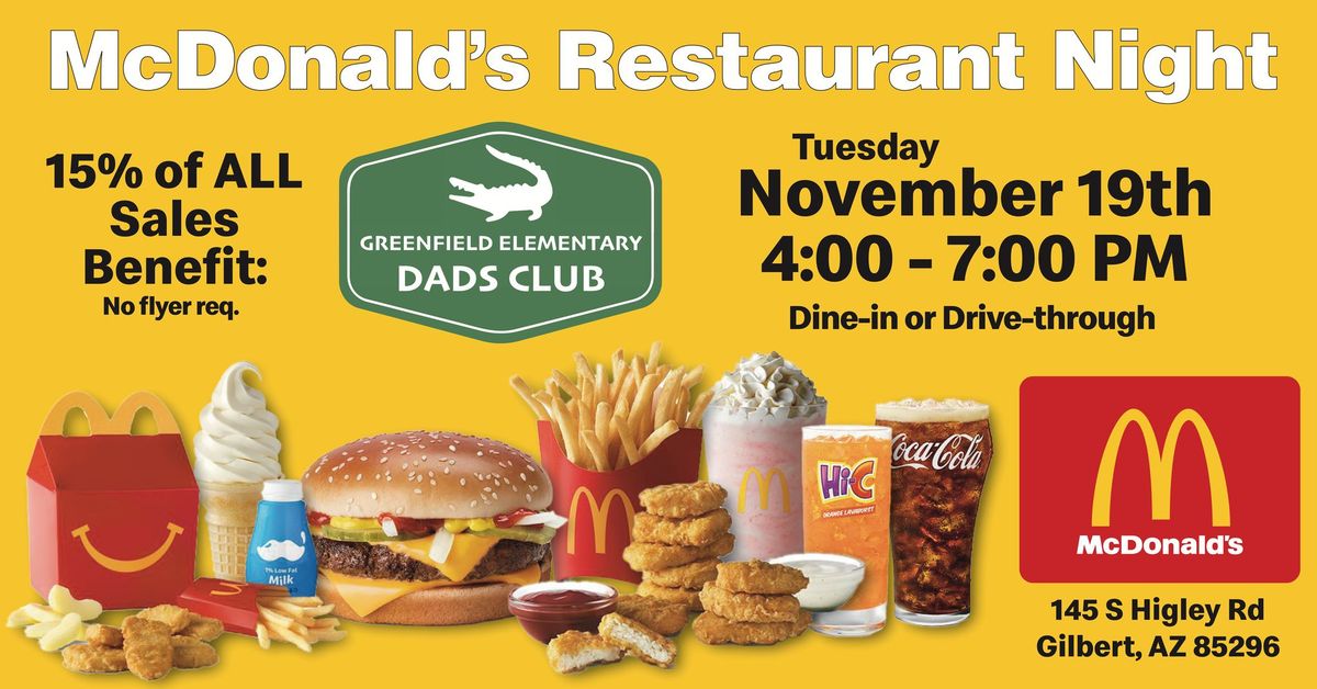 McDonald's Restaurant Night