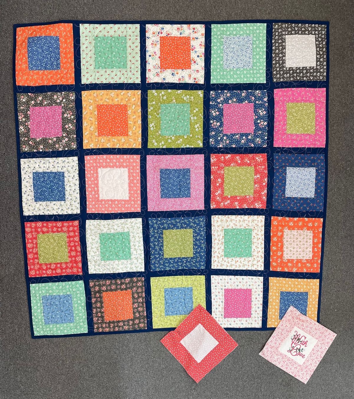 No Measuring, No Cutting, No Piecing Quilt Class