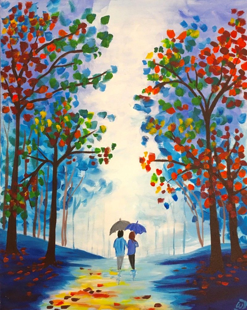 The painting is called Rainy Sunday. Come Hang Out With Us.  $39\/each