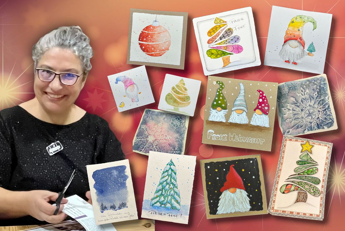 Workshop mit Susanne R\u00f6nsch - Weihnachtliche Aquarellmalerei