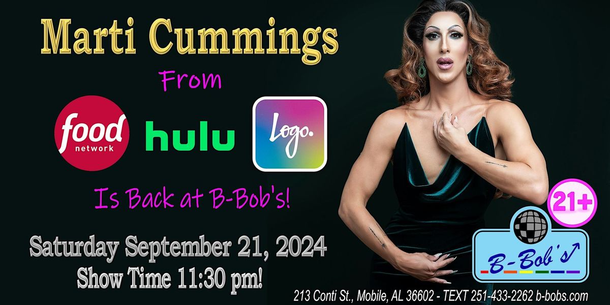 Marti Cummings is back at B-Bob's!