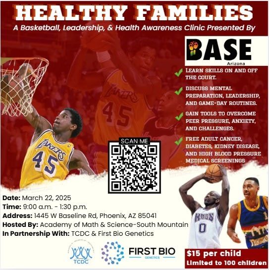 Arizona Healthy Families: A Basketball, Leadership, & Health Awareness Clinic